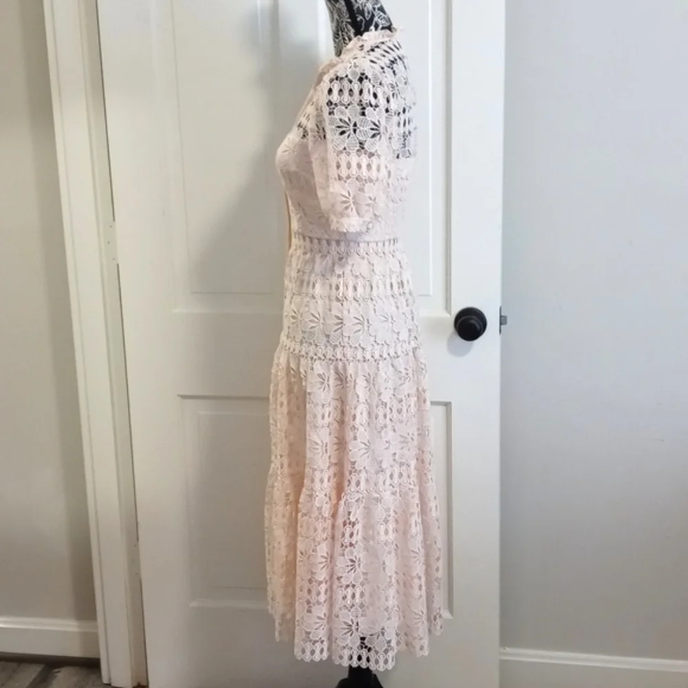 🆕️ 🍑Antonio Melani🍑 - Bruna Peachy Blossom Lace Button-Front Dress - Picture 6 of 13